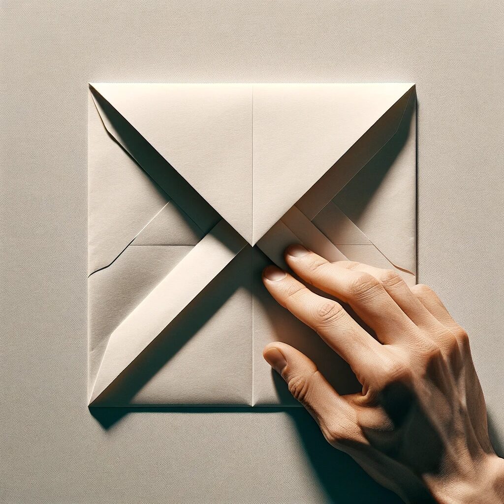 hacer un sobre con hoja de papel